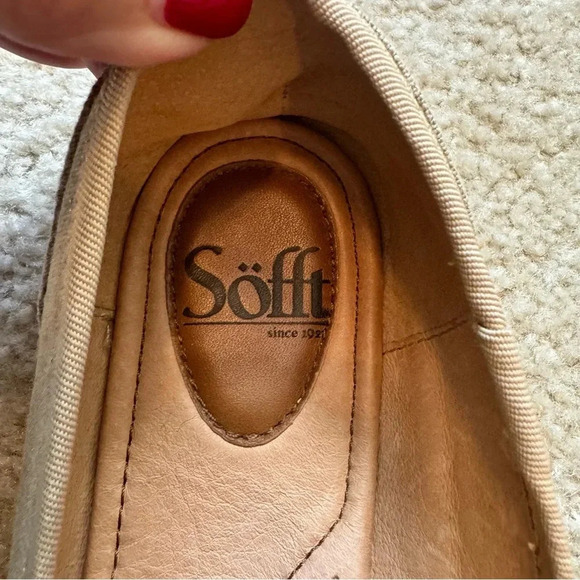 Sofft Metallic Gold Round-toe Macee Linen Jute Espadrille Flats - Picture 4 of 5